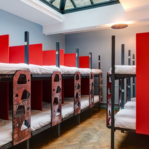 bunk beds in a dorm at Clink 261 hostel in London