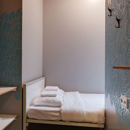a double room at ClinkNOORD hostel in Amsterdam