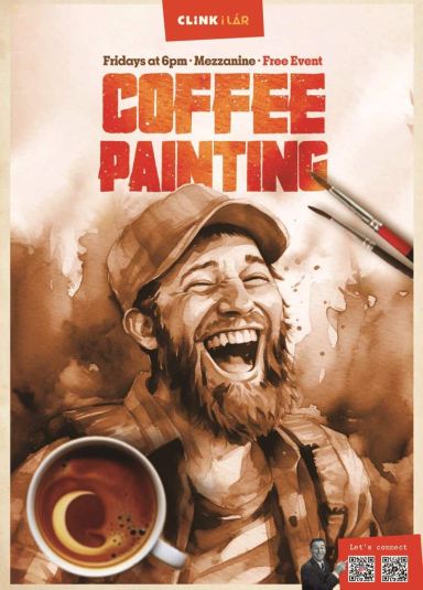 i Lar Coffee Painting à l'auberge de jeunesse de Dublin