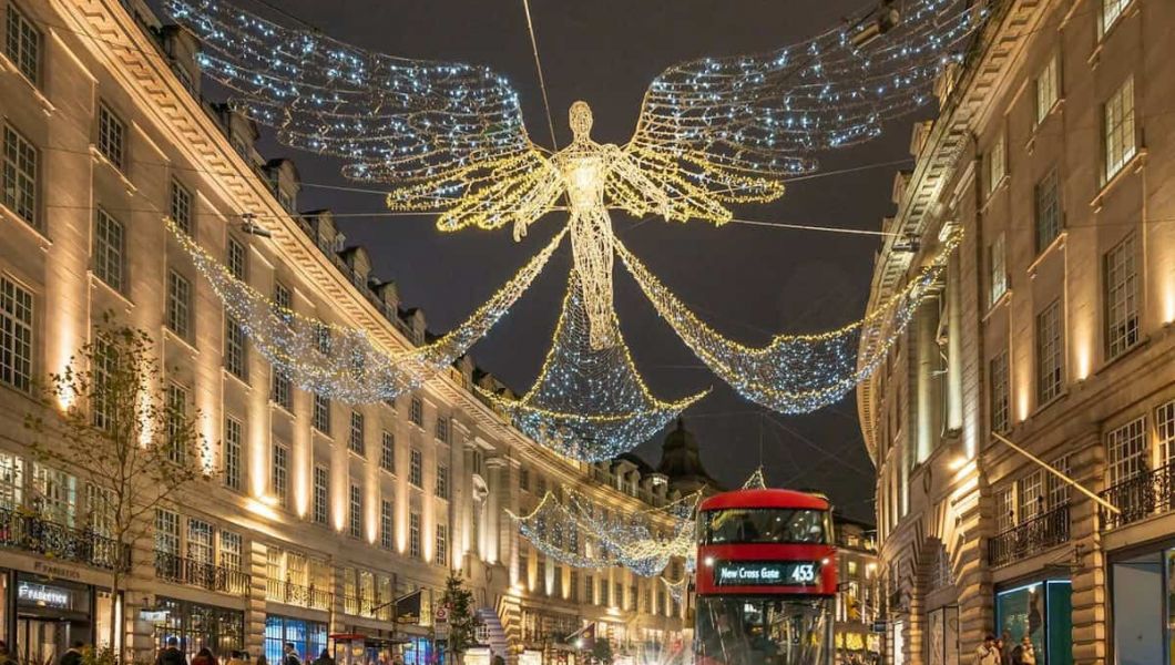 Christmas lights in London