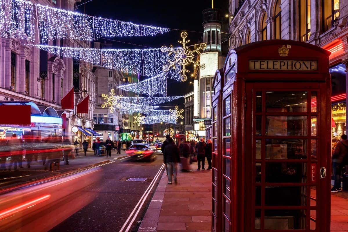 christmas lights in london