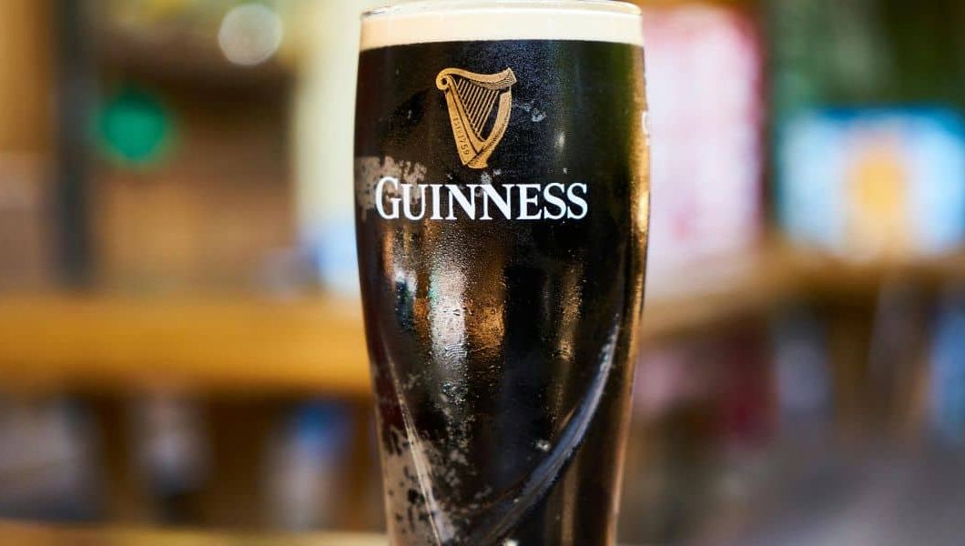 guinness pint in a dublin pub
