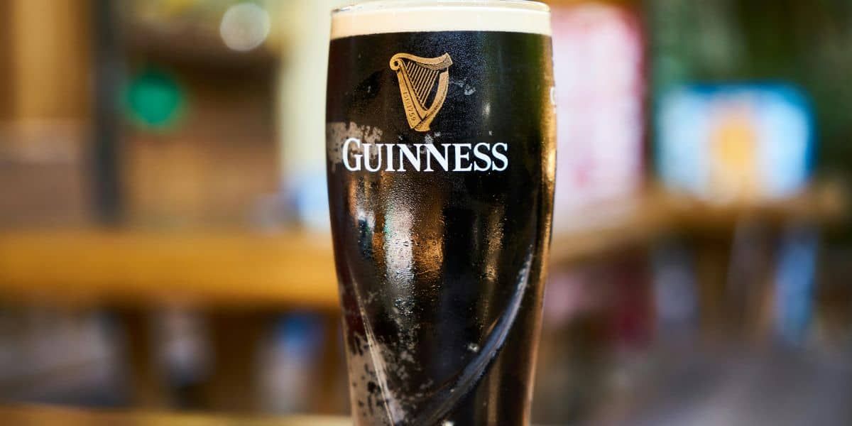 guinness pint in a dublin pub