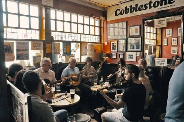 The Cobblestone pub in Dublin