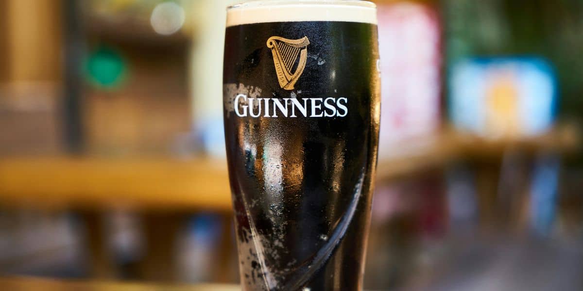 guinness pint in a dublin pub