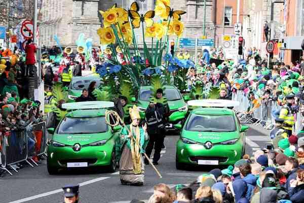 St Patrick's Day parade in Dublin