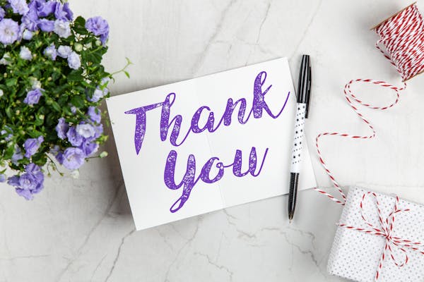 Thank you note