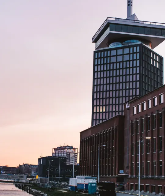 Stadtbild der Amsterdamer Gebäude