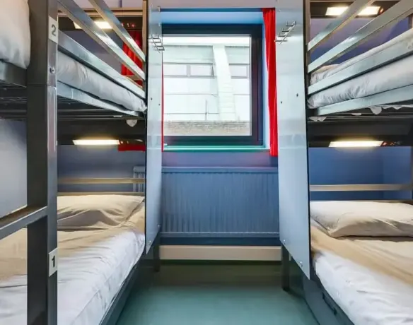 Female dormitory at Clink261 hostel, London
