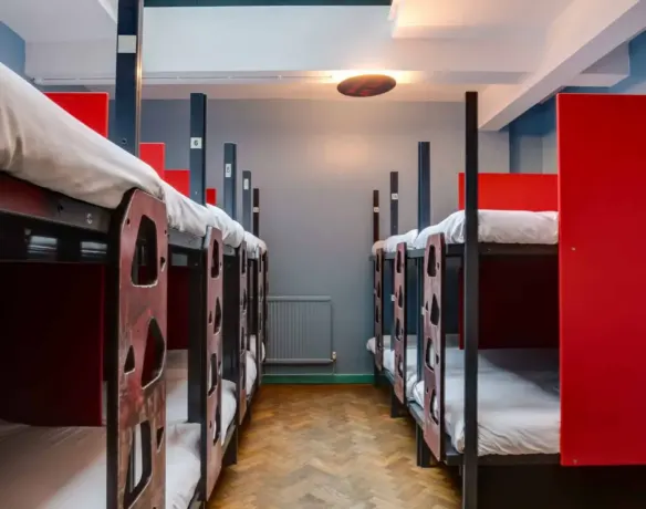 Mixed dormitory at Clink261 hostel, London