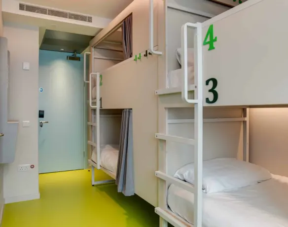 Privatzimmer mit 4 bis 6 Betten im Hostel Clink i Lar, Dublin