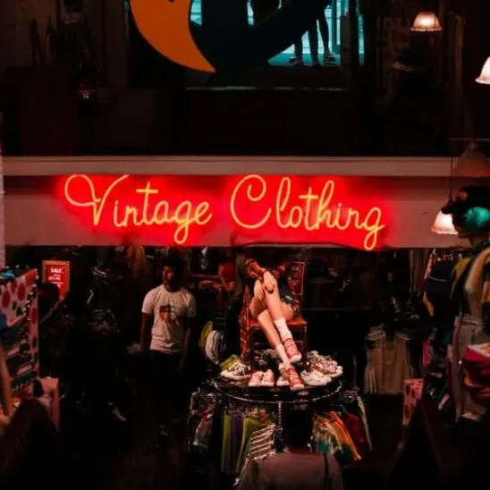a vintage store in london